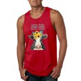 thumbnail image 1 of Wild Bobby, Good Food Good Mood Funny Cute Cow Animal Lover Mens Graphic Tank Top, Red, 2XL, 1 of 3