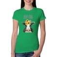 thumbnail image 1 of Good Food Good Mood Funny Cute Cow Animal Lover Womens Slim Fit Junior Tee, Kelly, 2XL, 1 of 3