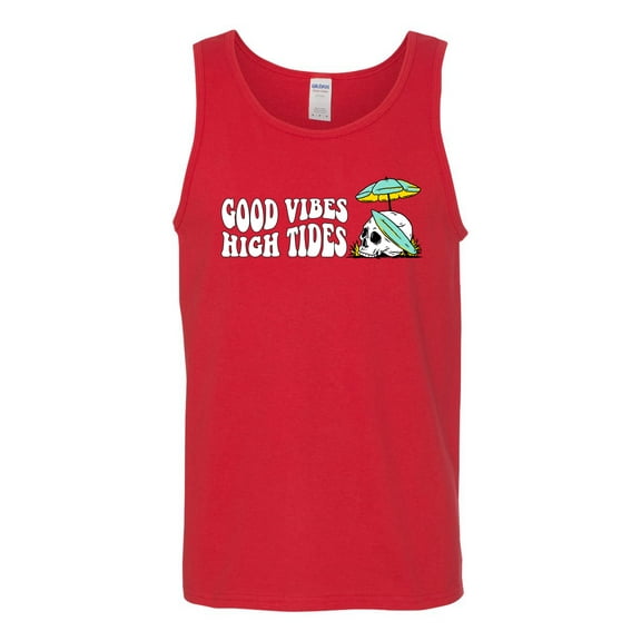 Wild Bobby Good Vibes High Tides Streetwear Men Tank Top