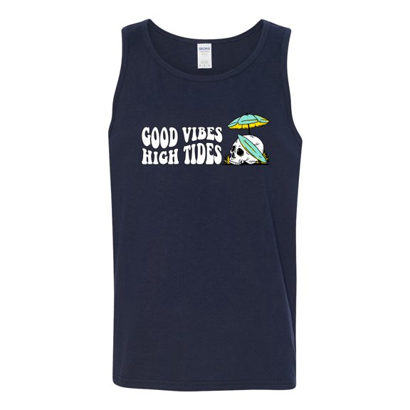 Wild Bobby Good Vibes High Tides Streetwear Men Tank Top