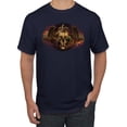 thumbnail image 1 of Wild Bobby, Gothic Skull and Dragon, Pop Culture, Men Graphic Tees, Navy, 4XL, 1 of 3