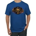 thumbnail image 1 of Wild Bobby, Gothic Skull and Dragon, Pop Culture, Men Graphic Tees, Royal, Large, 1 of 3