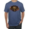 thumbnail image 1 of Wild Bobby, Gothic Skull and Dragon, Pop Culture, Men Graphic Tees, Vintage Heather Blue, Small, 1 of 3