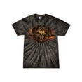 thumbnail image 1 of Wild Bobby, Gothic Skull and Dragon, Pop Culture, Tie-Dye Tees, Spiral Black, Medium, 1 of 3