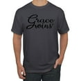 thumbnail image 1 of Wild Bobby Grace Wins Script Inspirational/Christian Men Graphic Tee, Charcoal, Small, 1 of 5