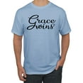 thumbnail image 1 of Wild Bobby Grace Wins Script Inspirational/Christian Men Graphic Tee, Light Blue, 4X-Large, 1 of 5