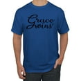 thumbnail image 1 of Wild Bobby Grace Wins Script Inspirational/Christian Men Graphic Tee, Royal, X-Large, 1 of 5
