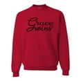 thumbnail image 1 of Wild Bobby Grace Wins Script Inspirational/Christian Unisex Crewneck Graphic Sweatshirt, Red, Medium, 1 of 5