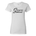 thumbnail image 1 of Wild Bobby Grace Wins Script Inspirational/Christian Women Graphic Tee, White, Small, 1 of 5