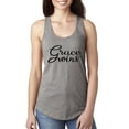 thumbnail image 1 of Wild Bobby Grace Wins Script Inspirational/Christian Women Racerback Tank Top, Heather Grey, X-Large, 1 of 5