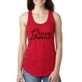 thumbnail image 1 of Wild Bobby Grace Wins Script Inspirational/Christian Women Racerback Tank Top, Red, Medium, 1 of 5