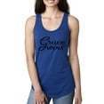 thumbnail image 1 of Wild Bobby Grace Wins Script Inspirational/Christian Women Racerback Tank Top, Royal, Small, 1 of 5