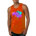 thumbnail image 1 of Wild Bobby, Graffiti Art God's Love, Inspirational/Christian, Men Graphic Tank Top, Orange, XX-Large, 1 of 4
