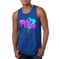 thumbnail image 1 of Wild Bobby, Graffiti Art God's Love, Inspirational/Christian, Men Graphic Tank Top, Royal, 3X-Large, 1 of 4