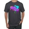 thumbnail image 1 of Wild Bobby, Graffiti Art God's Love, Inspirational/Christian, Men Graphic Tee, Charcoal, Medium, 1 of 4