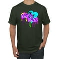 thumbnail image 1 of Wild Bobby, Graffiti Art God's Love, Inspirational/Christian, Men Graphic Tee, Forest Green, Large, 1 of 4