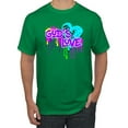 thumbnail image 1 of Wild Bobby, Graffiti Art God's Love, Inspirational/Christian, Men Graphic Tee, Kelly, 3X-Large, 1 of 4