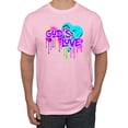 thumbnail image 1 of Wild Bobby, Graffiti Art God's Love, Inspirational/Christian, Men Graphic Tee, Light Pink, Medium, 1 of 4