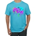 thumbnail image 1 of Wild Bobby, Graffiti Art God's Love, Inspirational/Christian, Men Graphic Tee, Light Turquoise, XX-Large, 1 of 4