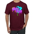 thumbnail image 1 of Wild Bobby, Graffiti Art God's Love, Inspirational/Christian, Men Graphic Tee, Maroon, 5X-Large, 1 of 4