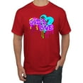 thumbnail image 1 of Wild Bobby, Graffiti Art God's Love, Inspirational/Christian, Men Graphic Tee, Red, 5X-Large, 1 of 4