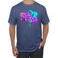 thumbnail image 1 of Wild Bobby, Graffiti Art God's Love, Inspirational/Christian, Men Graphic Tee, Vintage Heather Blue, Medium, 1 of 4