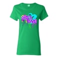 thumbnail image 1 of Wild Bobby, Graffiti Art God's Love, Inspirational/Christian, Women Graphic Tee, Kelly, 3X-Large, 1 of 4