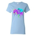 thumbnail image 1 of Wild Bobby, Graffiti Art God's Love, Inspirational/Christian, Women Graphic Tee, Light Blue, Large, 1 of 4