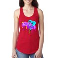 thumbnail image 1 of Wild Bobby, Graffiti Art God's Love, Inspirational/Christian, Women Racerback Tank Top, Red, Large, 1 of 4