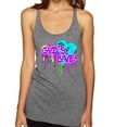 thumbnail image 1 of Wild Bobby, Graffiti Art God's Love, Inspirational/Christian, Women Tri-Blend Racerback Tank Top, Premium Heather, Large, 1 of 4