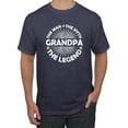 thumbnail image 1 of Wild Bobby, Grandpa Man Myth Legend Funny Dad Uncle Papa Dad Gift, Father's Day, Men Graphic Tee, Vintage Heather Navy, XX-Large, 1 of 4