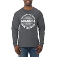 thumbnail image 1 of Wild Bobby, Grandpa Man Myth Legend Funny Dad Uncle Papa Dad Gift, Father's Day, Men Long Sleeve Shirt, Charcoal, XX-Large, 1 of 4