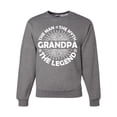 thumbnail image 1 of Wild Bobby, Grandpa Man Myth Legend Funny Dad Uncle Papa Dad Gift, Father's Day, Unisex Crewneck Graphic Sweatshirt, Heather Grey, XX-Large, 1 of 4