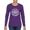 thumbnail image 1 of Wild Bobby, Grandpa Man Myth Legend Funny Dad Uncle Papa Dad Gift, Father's Day, Women Graphic Long Sleeve Tee, Purple, Medium, 1 of 4