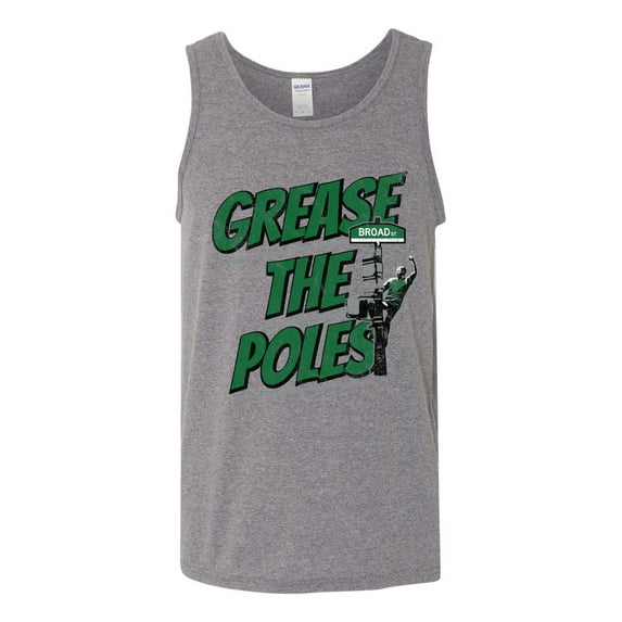 Wild Bobby Grease the Poles Broad Street Philadelphia Football Sports Men Graphic Tank Top, Heather Grey, X-Large