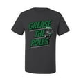 thumbnail image 1 of Wild Bobby Grease the Poles Broad Street Philadelphia Football Sports Men Graphic Tee, Charcoal, X-Large, 1 of 5
