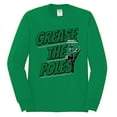 thumbnail image 1 of Wild Bobby Grease the Poles Broad Street Philadelphia Football Sports Men Long Sleeve Shirt, Kelly, Small, 1 of 5