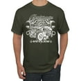 thumbnail image 1 of Wild Bobby, Greaser Outlaw Hot Rod Gambling Mechanic Pop Culture Men's Graphic T-Shirt, Military Green, Small, 1 of 3