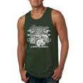 thumbnail image 1 of Wild Bobby, Greaser Outlaw Hot Rod Gambling Mechanic Pop Culture Mens Graphic Tank Top, Forest Green, Small, 1 of 3