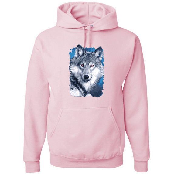 Wild Bobby, Great Lakes Wolf Animal Lover Graphic Hoodie Sweatshirt