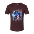 thumbnail image 1 of Wild Bobby Great White Shark USA Since 1776 Men Premium Tri Blend Tee, 1 of 5