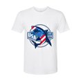 thumbnail image 1 of Wild Bobby Great White Shark USA Since 1776 Men Premium Tri Blend Tee, 1 of 5