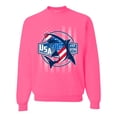 thumbnail image 1 of Wild Bobby Great White Shark USA Since 1776 Unisex Crewneck Sweatshirt, 1 of 6