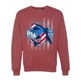 thumbnail image 1 of Wild Bobby Great White Shark USA Since 1776 Unisex Crewneck Sweatshirt, 1 of 6