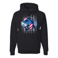 thumbnail image 1 of Wild Bobby Great White Shark USA Since 1776 Unisex Hoodie Sweatshirt, 1 of 6