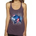 thumbnail image 1 of Wild Bobby Great White Shark USA Since 1776 Women Tri-Blend Racerback Tank Top, 1 of 1