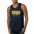 thumbnail image 1 of Wild Bobby, Greatest Dad in the Galaxy Father's Day Mens Tank Top, Navy, XX-Large, 1 of 6