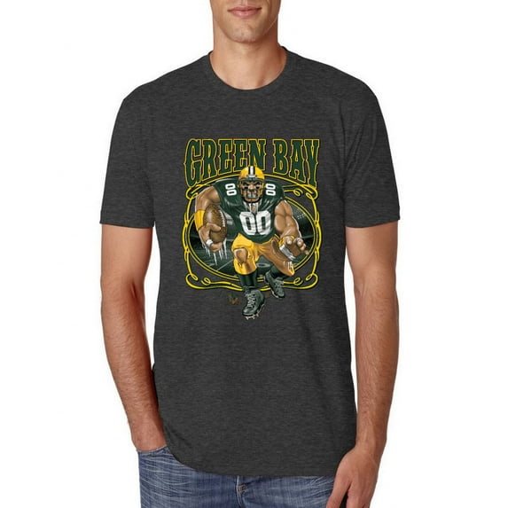 Wild Bobby, Green Bay Fan | GB Fantasy Football ,Sports, Men Premium Tri Blend Tee, Vintage Black, X-Large