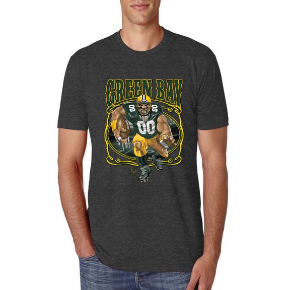 Wild Bobby, Green Bay Fan | GB Fantasy Football ,Sports, Men Premium Tri Blend Tee, Vintage Black, XX-Large
