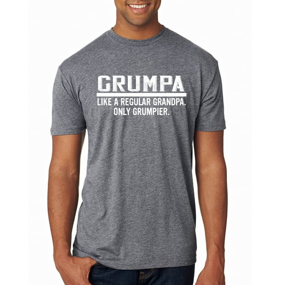 Wild Bobby,Grumpa Like A Regular Grandpa Only Grumpier, Father's Day, Men Premium Tri Blend Tees, Premium Heather, 2XL